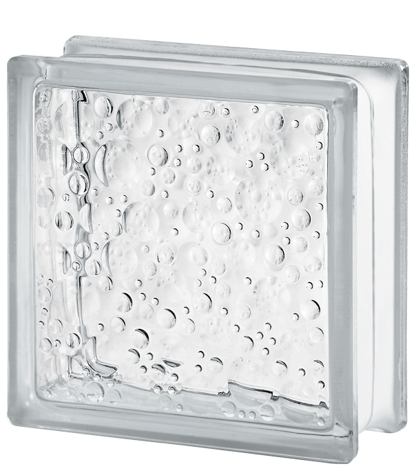 6 pieza BM bloques de vidrio savona SUPER white bloque de vidrio brillante 19x19x8 cm 