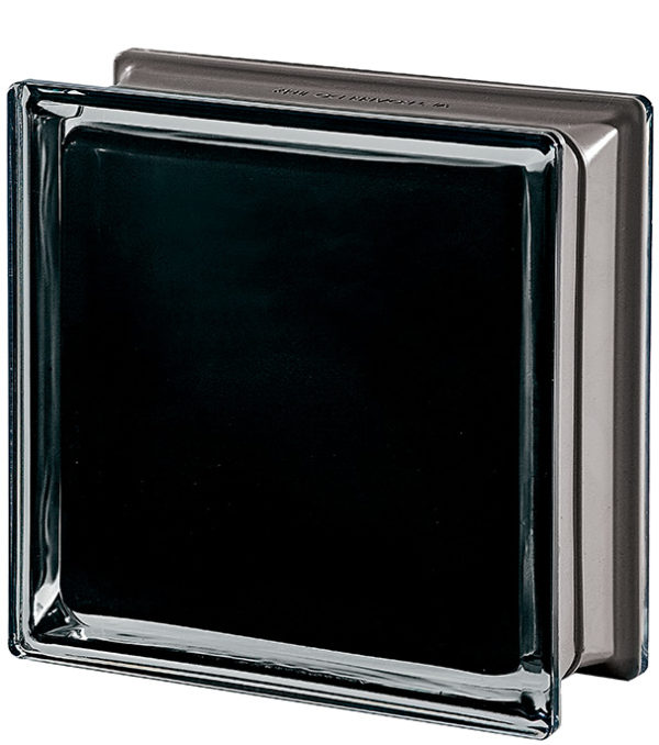 Bloque de vidrio MENDINI COLLECTION Black 100% Q19 Liso Metallizado