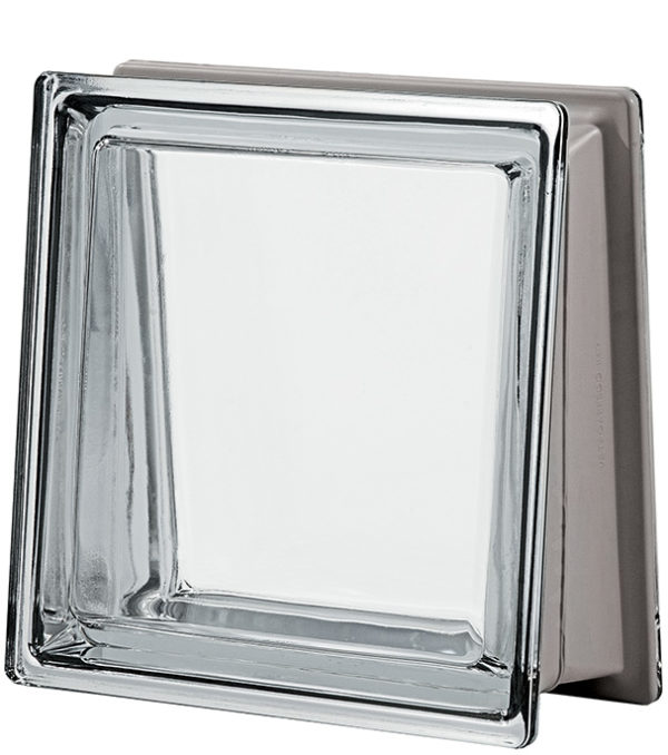 Bloque de vidrio TRAPEZOIDAL Neutro Trapezoidal Liso Metallizado