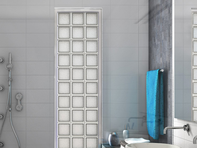 Classic Licorice ajoute une touche masculine à cette salle de bains.
Le verre effet givré Classic vous permet d’augmenter l’intimité de la pièce, sans renoncer à la luminosité.