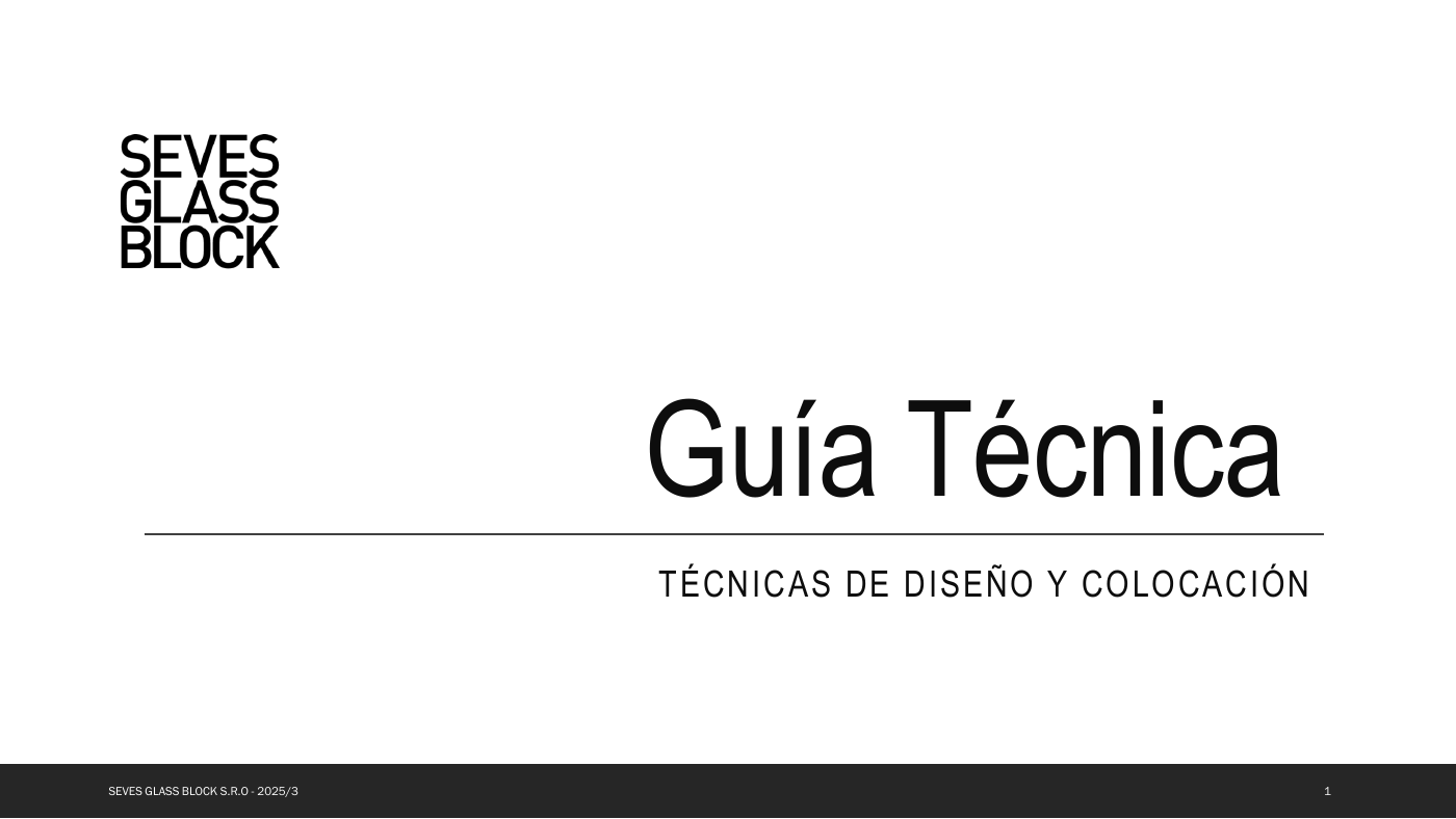 Guía técnica Seves Glassblock